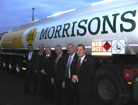 Pictured from left are Shaun Higginbottom (Barnsley Development Agency), Mark Whittleston    (Road Tankers Northern Limited) , Cllr Jim Andrews (Barnsley MBC), Frank Newell & Don McKelvie (Road Tankers Northern Limited), Michael Dugher MP.